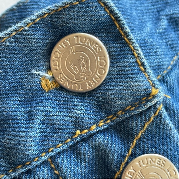 Vintage Looney Tunes High Rise Flared Girl Jeans Size 10 Tweedy Bird - Picture 16 of 16